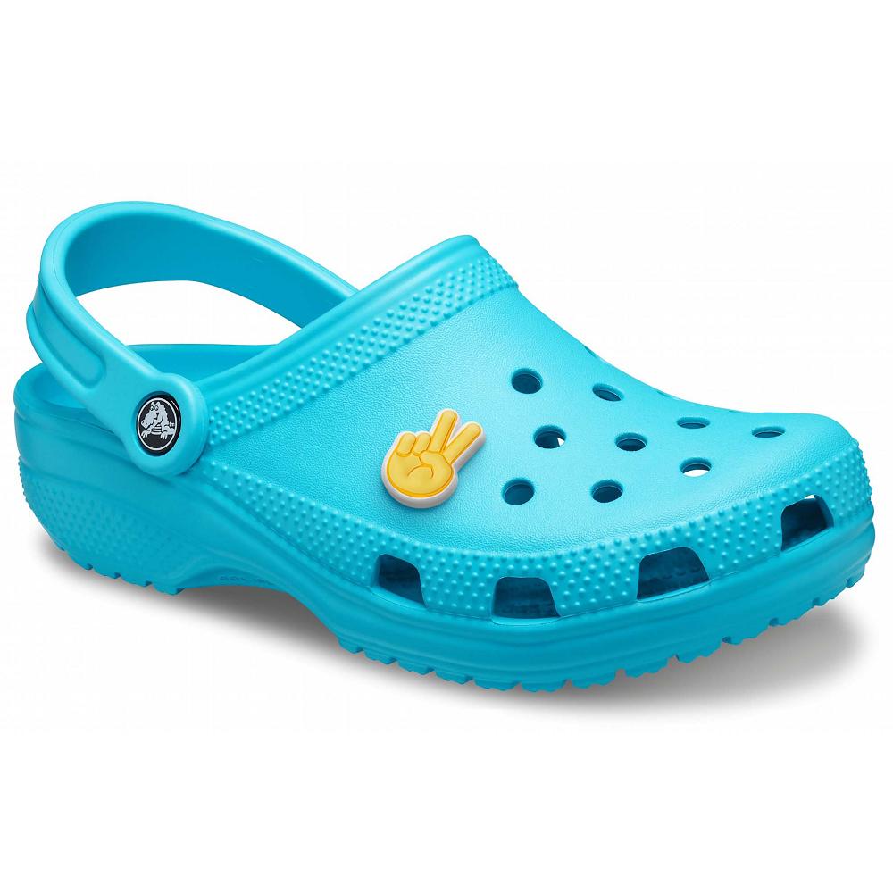 Turquoise Men's Crocs Classic Clog Sandals Shoes | NZ 0689DFMN